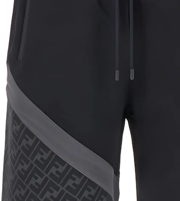 FENDI Bermuda Negra con Logo de Letras y Cordón Ajustable. FAB656AN67F1N6F Details for FENDI Bermuda Negra con Logo de Letras y Cordón Ajustable. FAB656AN67F1N6F