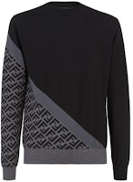 FENDI Baju Sweater Hitam Logo Cetak Lengan Panjang. FZX091AQKWF0QA1 Order FENDI Baju Sweater Hitam Logo Cetak Lengan Panjang. FZX091AQKWF0QA1