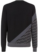 FENDI Baju Sweater Hitam Logo Cetak Lengan Panjang. FZX091AQKWF0QA1 Lookbook FENDI Baju Sweater Hitam Logo Cetak Lengan Panjang. FZX091AQKWF0QA1