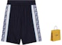 Shop FENDI Black Colorblock Stripe Print Elastic Waist Casual Shorts. FAB665AN5XF1KRS