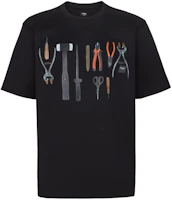 Order FENDI Black Graphic Print Crewneck Short Sleeve T-Shirt FY0936AR6YF0QA1