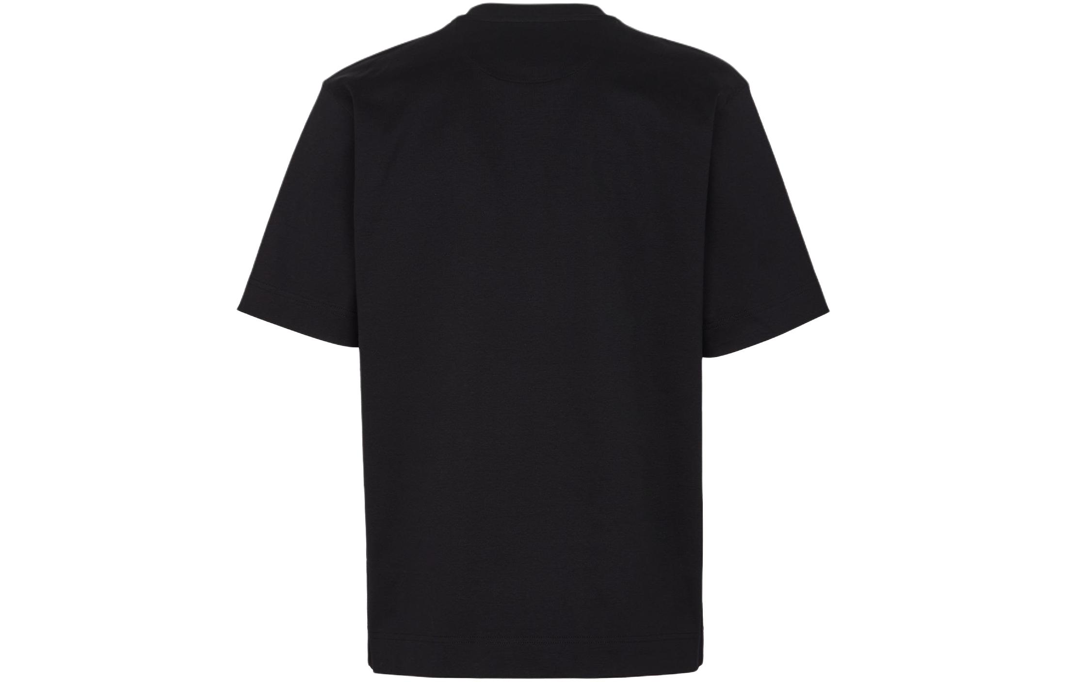 Lookbook FENDI Baju T Lengan Pendek Cetakan Grafik Hitam Lelaki FY0936AR6YF0QA1