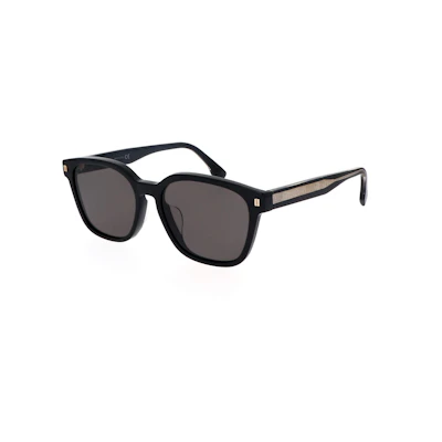 FENDI Black Irregular Acetate Sunglasses with Logo Temple Design. FE40001U01A