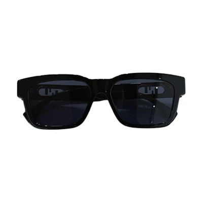 FENDI Black Irregular Cutout Design Sunglasses. FE40107F5601V