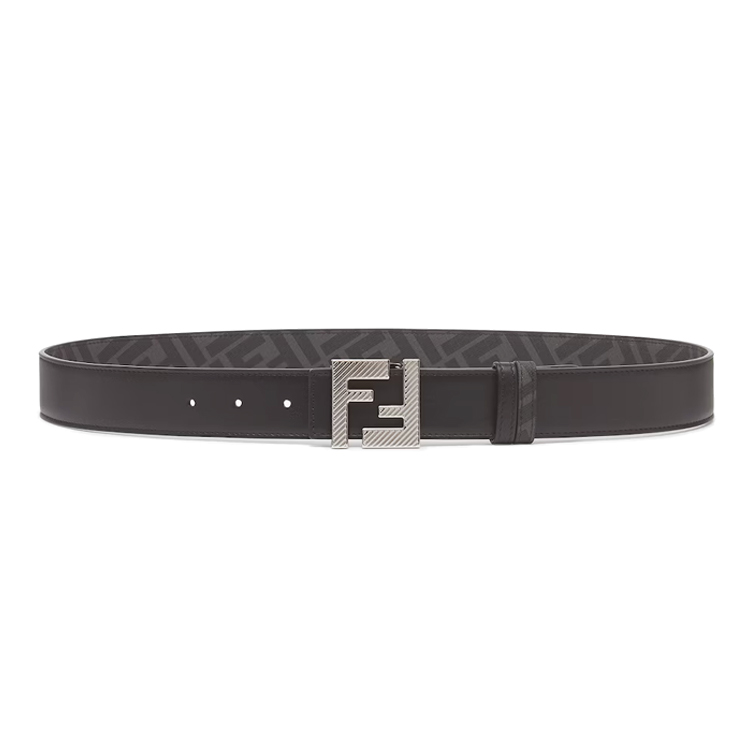 Order FENDI  Black Leather Belt with FF Square Studs 7C0526ALUVF0GXN