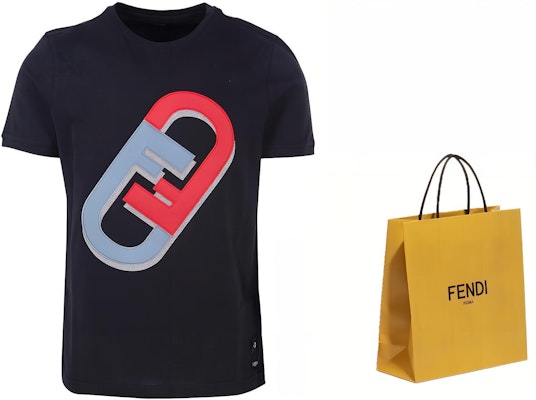 芬迪 黑色Logo印花圆领T恤 FW22 FY0894AL67F0QA1 Shop 芬迪 黑色Logo印花圆领T恤 FW22 FY0894AL67F0QA1