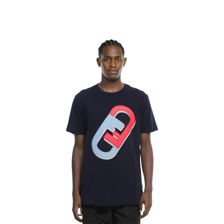 Purchase 芬迪 黑色Logo印花圆领T恤 FW22 FY0894AL67F0QA1