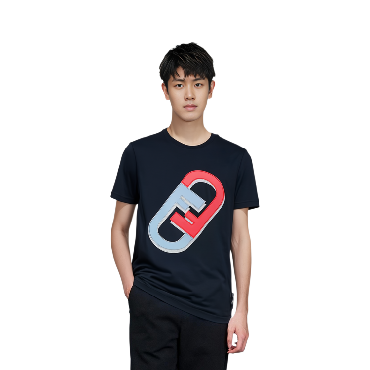 Details for 芬迪 黑色Logo印花圆领T恤 FW22 FY0894AL67F0QA1