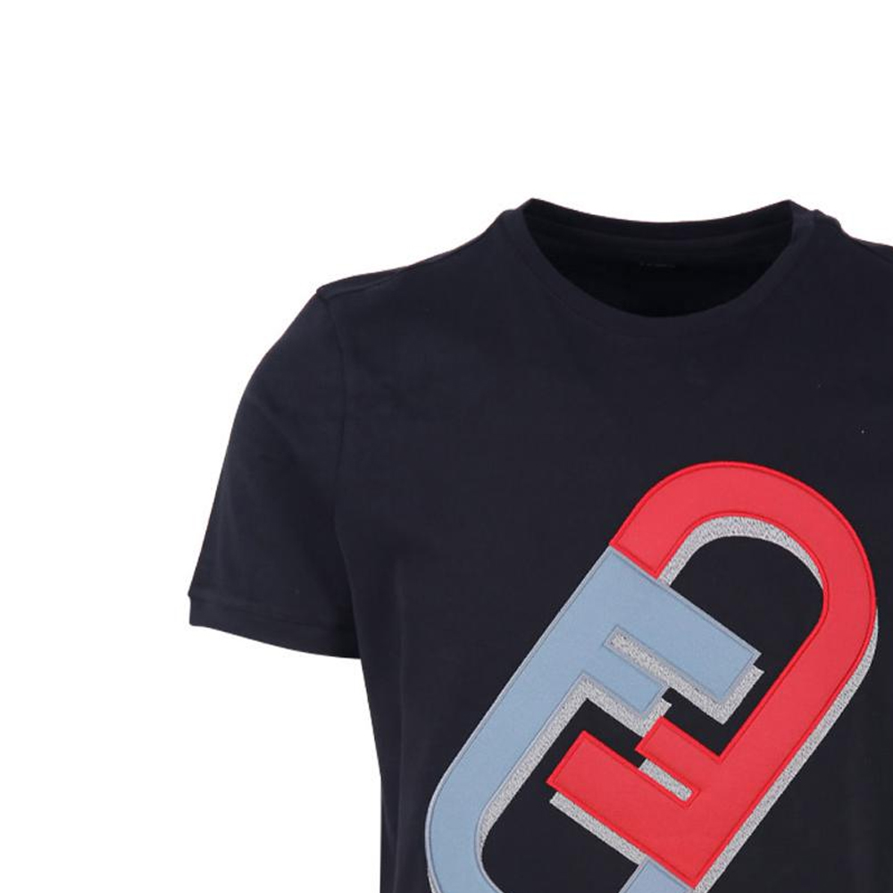 Sizing 芬迪 黑色Logo印花圆领T恤 FW22 FY0894AL67F0QA1