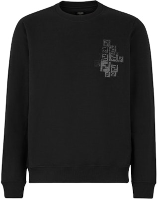 芬迪 黑色印花圆领长袖毛衣 FY0178A2F5F0QA1 Buy 芬迪 黑色印花圆领长袖毛衣 FY0178A2F5F0QA1