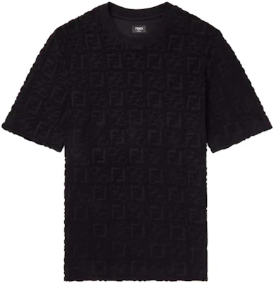 FENDI 黑色Logo提花圓領T恤. FY0936A9RKF0QA1 Order FENDI 黑色Logo提花圓領T恤. FY0936A9RKF0QA1