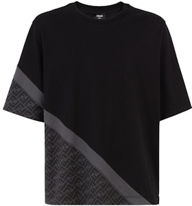 芬迪 黑色条纹宽松圆领短袖T恤. FAF682AN68F1N6F Order 芬迪 黑色条纹宽松圆领短袖T恤. FAF682AN68F1N6F