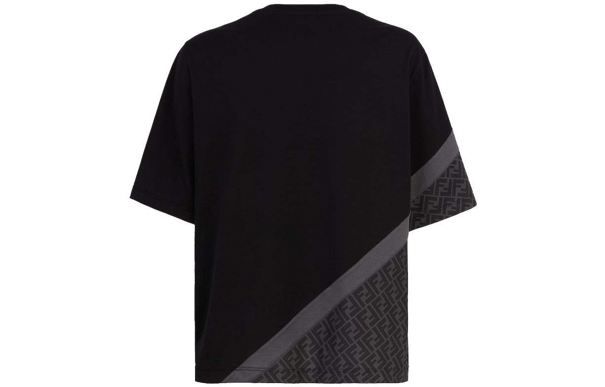 Lookbook 芬迪 黑色条纹宽松圆领短袖T恤. FAF682AN68F1N6F