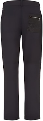 FENDI Black Tapered Casual Pants with Letter Print Mid-Rise Design FB0873AQMVF0QA1 Lookbook FENDI Black Tapered Casual Pants with Letter Print Mid-Rise Design FB0873AQMVF0QA1