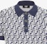 Sizing FENDI Blue Logo Print Short Sleeve Knit Polo Shirt FZC349AR85F04V6