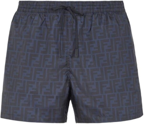 펜디 블루 로고 프린트 슬림핏 드로스트링 수영복. FXB077A79FF1-OLZ Order 펜디 블루 로고 프린트 슬림핏 드로스트링 수영복. FXB077A79FF1-OLZ