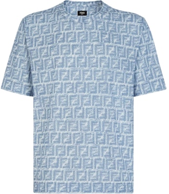 FENDI Blue Logo Printed Oversized Crewneck T-Shirt SS24. FY0936AR79F0GCT Buy FENDI Blue Logo Printed Oversized Crewneck T-Shirt SS24. FY0936AR79F0GCT