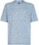 Buy FENDI Blue Logo Printed Oversized Crewneck T-Shirt SS24. FY0936AR79F0GCT