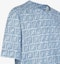 Shop FENDI Blue Logo Printed Oversized Crewneck T-Shirt SS24. FY0936AR79F0GCT