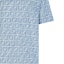 Sizing FENDI Blue Logo Printed Oversized Crewneck T-Shirt SS24. FY0936AR79F0GCT
