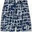 Order FENDI Blue Mid-Waist Zipper Straight Casual Shorts with All-Over Print FLP347AR9NF0-UV2