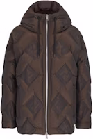 FENDI Brown Down Jacket with Drawstring Hood and Zipper Side Pockets. FAA911AQNHF0-HCU FENDI Brown Down Jacket with Drawstring Hood and Zipper Side Pockets. FAA911AQNHF0-HCU