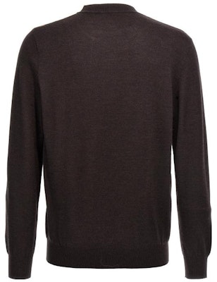 FENDI Brown Letter Print Colorblock Crewneck Sweater. FZX091APJKF1M2Q Lookbook FENDI Brown Letter Print Colorblock Crewneck Sweater. FZX091APJKF1M2Q