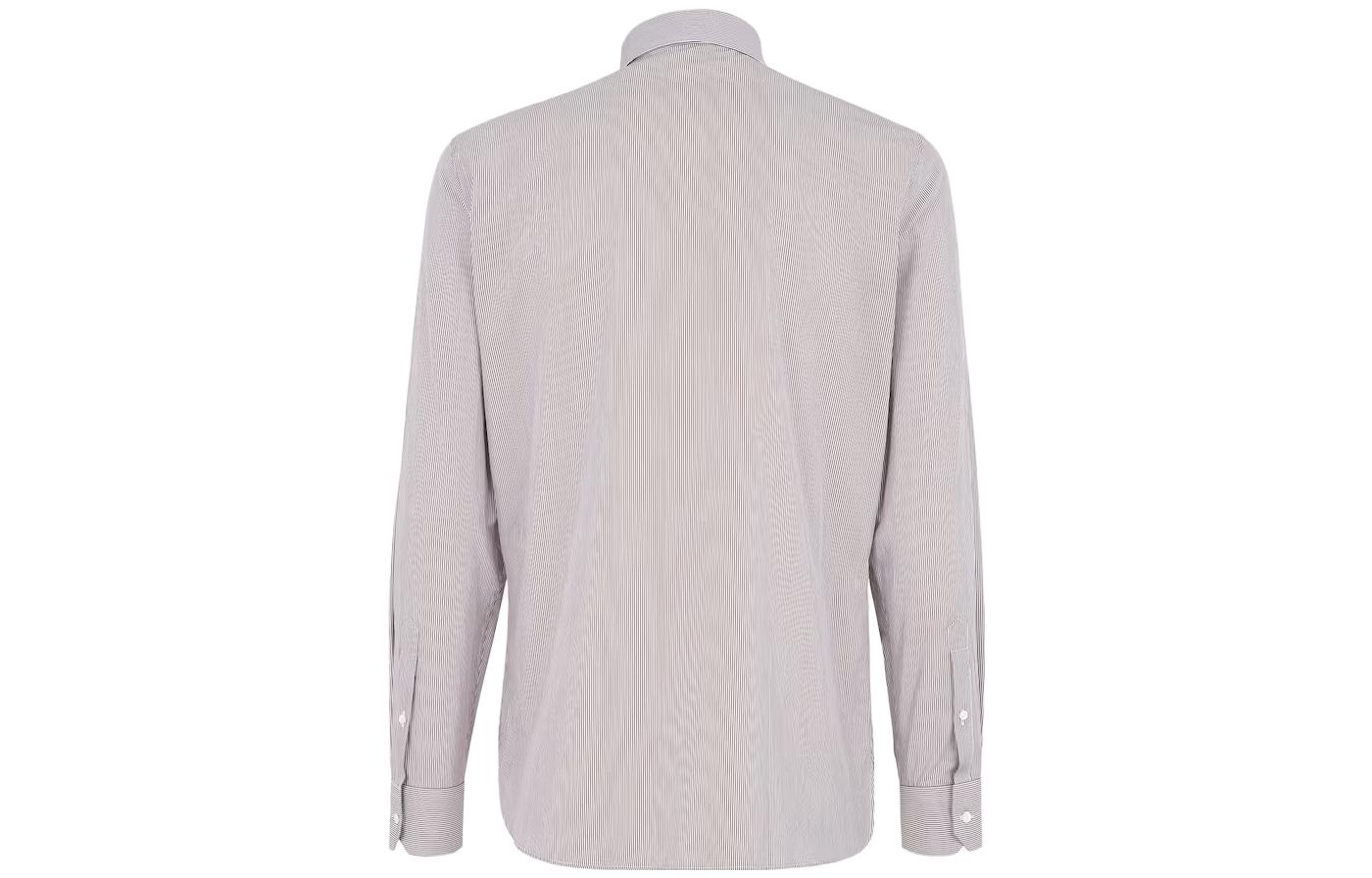 Lookbook FENDI 棕色条纹长袖钮扣衬衫 FS0585APQ3F06WU