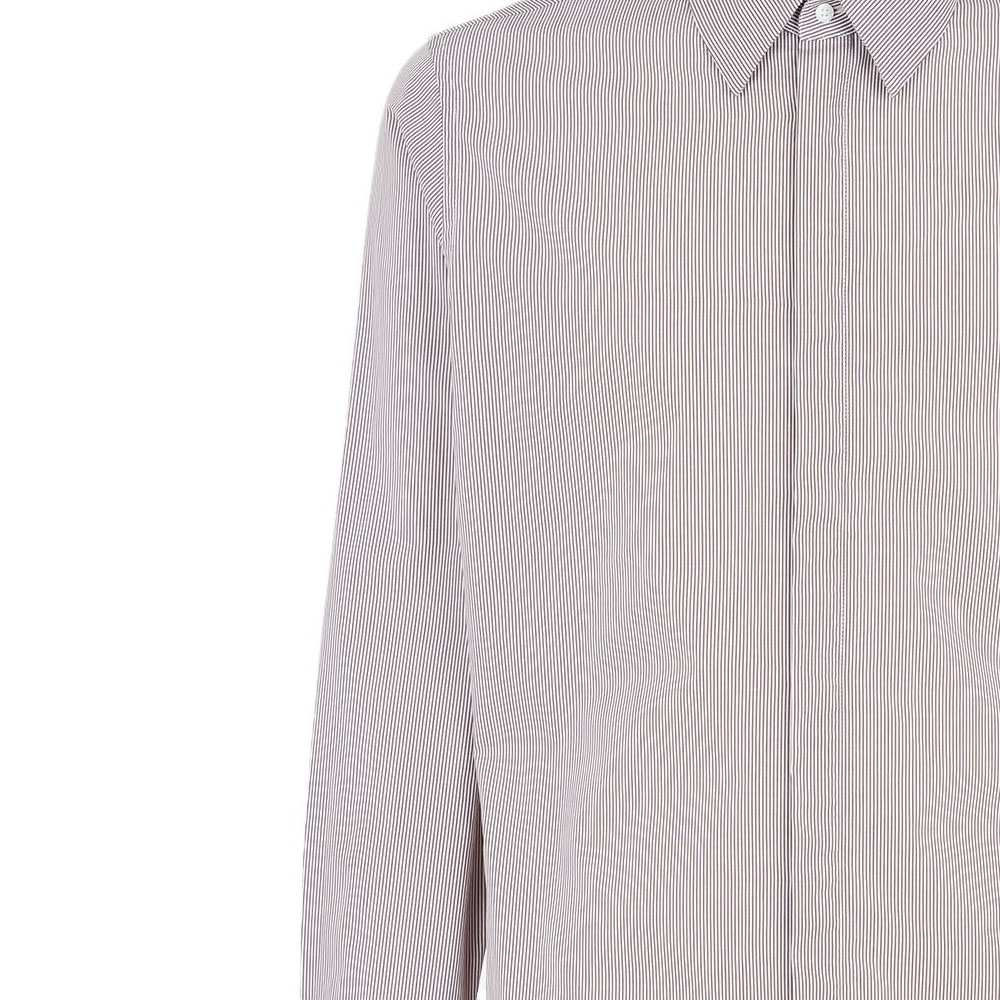 Details for FENDI 棕色条纹长袖钮扣衬衫 FS0585APQ3F06WU