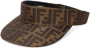 FENDI Brown UV Protection Hat with Logo Design - Cotton, Polyamide, Polyester. FXQ766AAG9F15B6 FENDI Brown UV Protection Hat with Logo Design - Cotton, Polyamide, Polyester. FXQ766AAG9F15B6