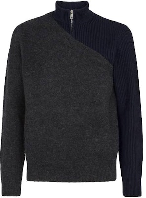 FENDI Colorblock Half-Turtleneck Long-Sleeve Sweater. FZC459APP4F1MOX Order FENDI Colorblock Half-Turtleneck Long-Sleeve Sweater. FZC459APP4F1MOX
