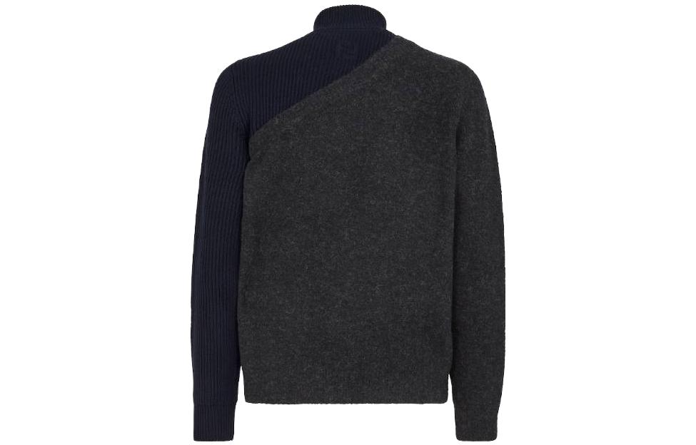 Lookbook 펜디 컬러블록 하프터틀넥 롱슬리브 스웨터. FZC459APP4F1MOX