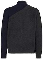 FENDI Baju Sejuk Lengan Panjang Leher Separuh Warna Blok. FZC459APP4F1MOX Lookbook FENDI Baju Sejuk Lengan Panjang Leher Separuh Warna Blok. FZC459APP4F1MOX