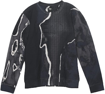 FENDI 仿舊黑色長袖圓領運動衫。 FY0178AIL3F1AJR Buy FENDI 仿舊黑色長袖圓領運動衫。 FY0178AIL3F1AJR