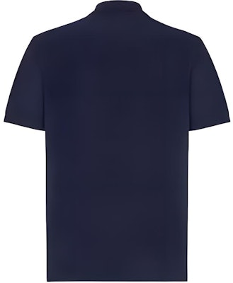 FENDI Embroidered Logo Solid Color Polo Shirt Blue Short Sleeve FY0985AR6XF0QG3 Lookbook FENDI Embroidered Logo Solid Color Polo Shirt Blue Short Sleeve FY0985AR6XF0QG3