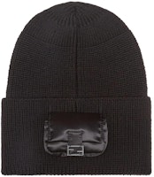 FENDI Folded Knit Wool Beanie Hat FXQ941ANCAF0QA1 FENDI Folded Knit Wool Beanie Hat FXQ941ANCAF0QA1