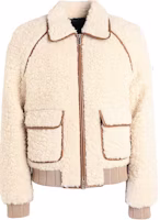 FENDI FW22 Beige Slim Fit Zip-Up Jacket with Collar - Minimalist Design. FW1163AKTPF0PKL FENDI FW22 Beige Slim Fit Zip-Up Jacket with Collar - Minimalist Design. FW1163AKTPF0PKL