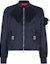 Order FENDI FW22 Solid Color Baseball Collar Jacket Blue Long Sleeve Casual Outerwear FAA877AM0PF1J79