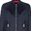 Details for FENDI FW22 Solid Color Baseball Collar Jacket Blue Long Sleeve Casual Outerwear FAA877AM0PF1J79
