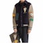 Purchase FENDI FW24 米色/藍色拼接標誌印花棒球外套 FW1348ATEAF1R4X