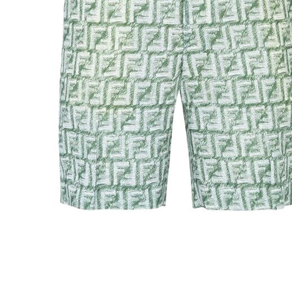 Purchase FENDI 綠色字母印花寬鬆休閒短褲 FB0821AR62F1MTQ