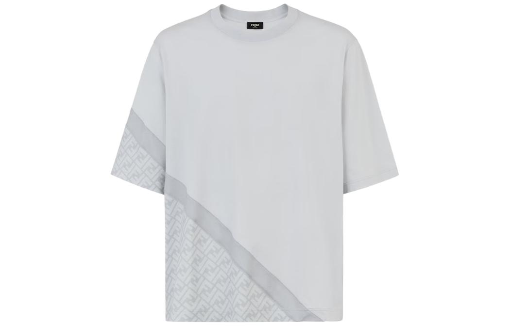 Order 펜디 그레이 크루넥 반팔 티셔츠 FAF682AN68F1N6G