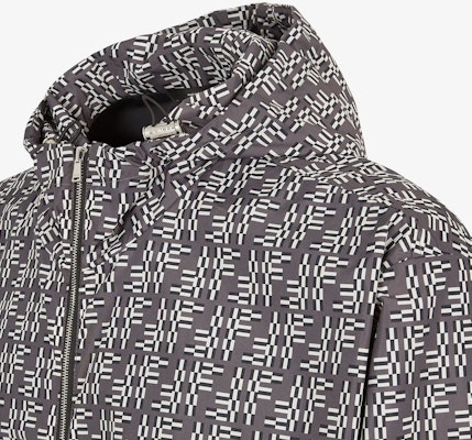 FENDI Grey Full-Zip Windbreaker Jacket with Patterned Print Hoodie. FAA935ARYIF0PU7 Shop FENDI Grey Full-Zip Windbreaker Jacket with Patterned Print Hoodie. FAA935ARYIF0PU7