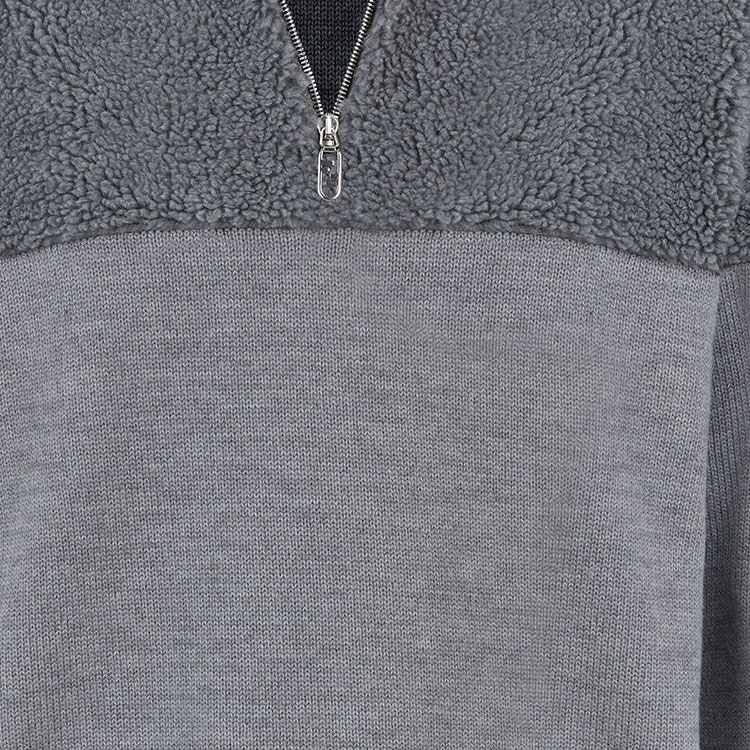 Purchase FENDI 灰色半拉链高领针织休闲毛衣 FZC460AQKZF1MU3