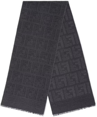 FENDI 灰色字母圖案設計針織圍巾 FXS124APW4F0QA1 Order FENDI 灰色字母圖案設計針織圍巾 FXS124APW4F0QA1