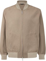 FENDI Grey Letter Print Zip-Up Long Sleeve Jacket. FW0162AR9AF1MTH FENDI Grey Letter Print Zip-Up Long Sleeve Jacket. FW0162AR9AF1MTH