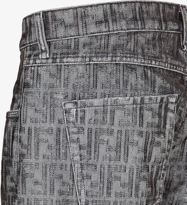 FENDI Grey Straight-Leg Jeans with Logo Pattern and Stud Details. FLP288APSWF1LUY Shop FENDI Grey Straight-Leg Jeans with Logo Pattern and Stud Details. FLP288APSWF1LUY
