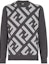 Buy FENDI Grey Wool Jumper with Letter Print and Crew Neck. FZX091APJKF1ML0