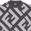 Sizing FENDI Grey Wool Jumper with Letter Print and Crew Neck. FZX091APJKF1ML0