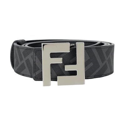 FENDI Leather Belt with Smooth Buckle, Width 3.5cm. 7C0424-AGR9-F0GXN